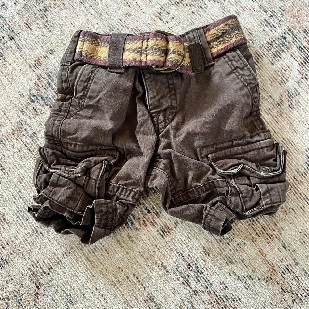 GAP Brown Cargo Shorts with Belt